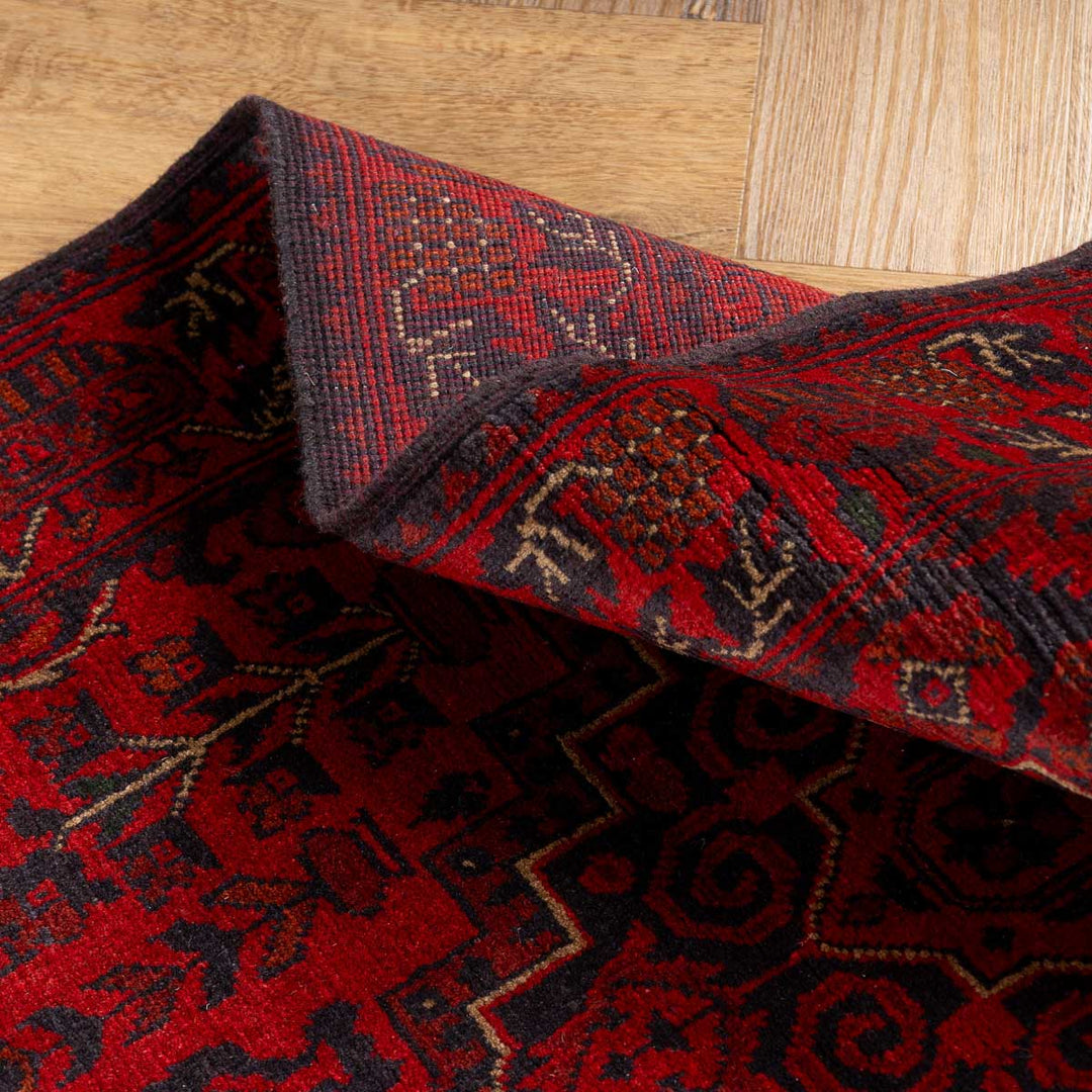 שטיח אפגני חלממדי 00 אדום 298*81