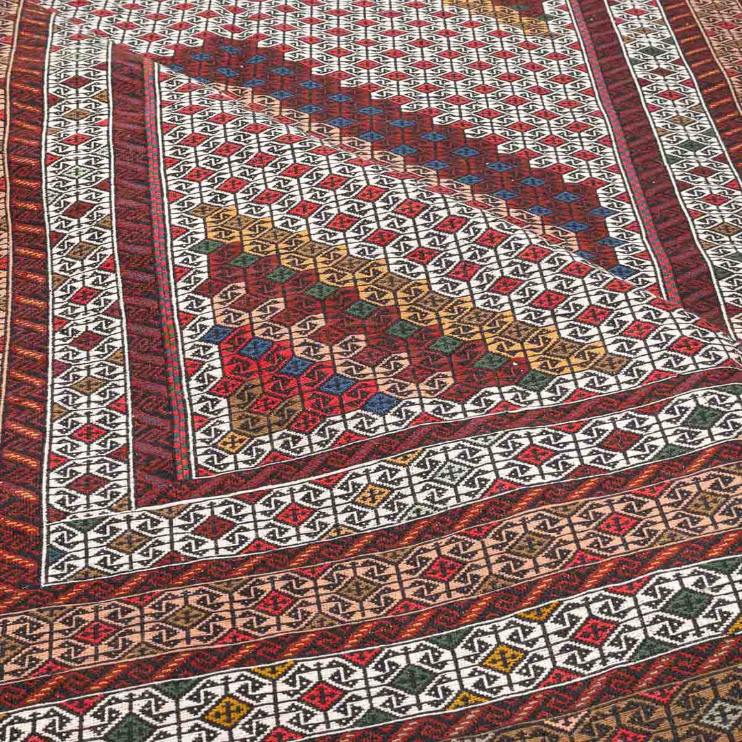 שטיח סומק פרסי 00 צבעוני 219*133| Persian Sumak