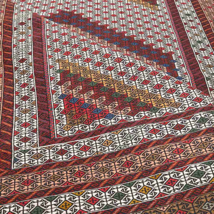 שטיח סומק פרסי 00 צבעוני 219*133| Persian Sumak