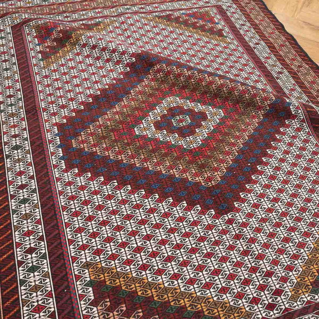 שטיח סומק פרסי 00 צבעוני 219*133| Persian Sumak