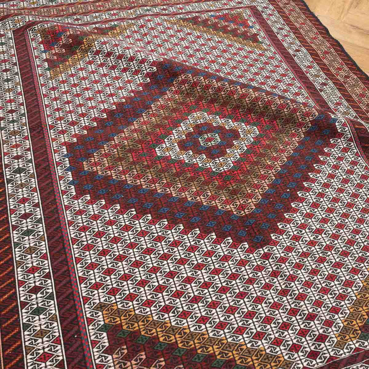 שטיח סומק פרסי 00 צבעוני 219*133| Persian Sumak