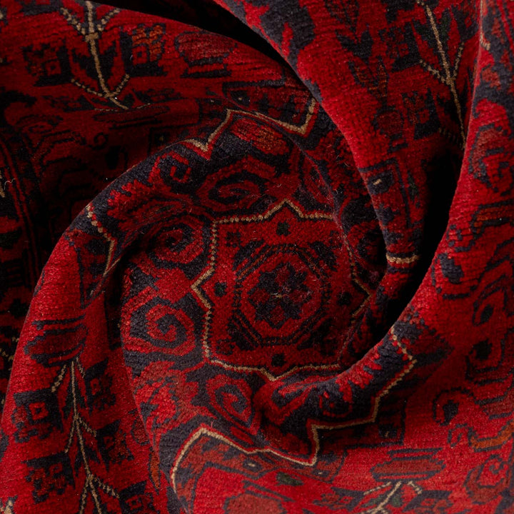 שטיח אפגני חלממדי 00 אדום 298*81