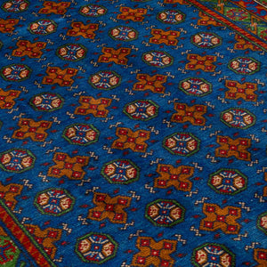 שטיח אפגני בוכרה 00 כחול 244*169 | Bokhara Rug