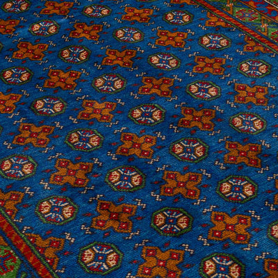 שטיח אפגני בוכרה 00 כחול 244*169 | Bokhara Rug