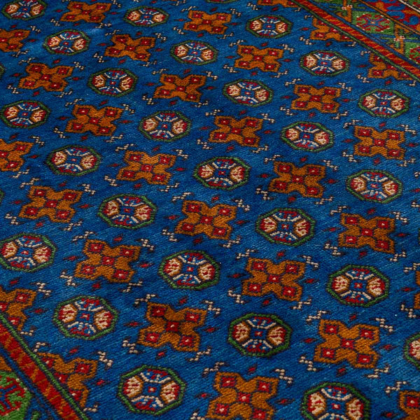 שטיח אפגני בוכרה 00 כחול 244*169 | Bokhara Rug