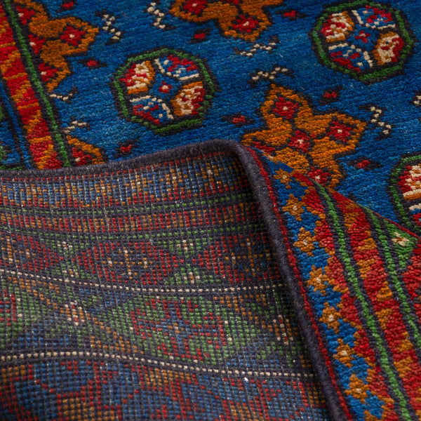 שטיח אפגני בוכרה 00 כחול 244*169 | Bokhara Rug