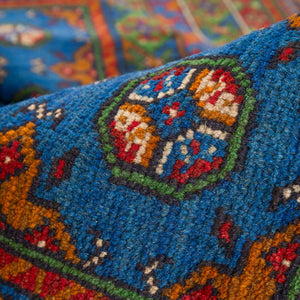 שטיח אפגני בוכרה 00 כחול 244*169 | Bokhara Rug