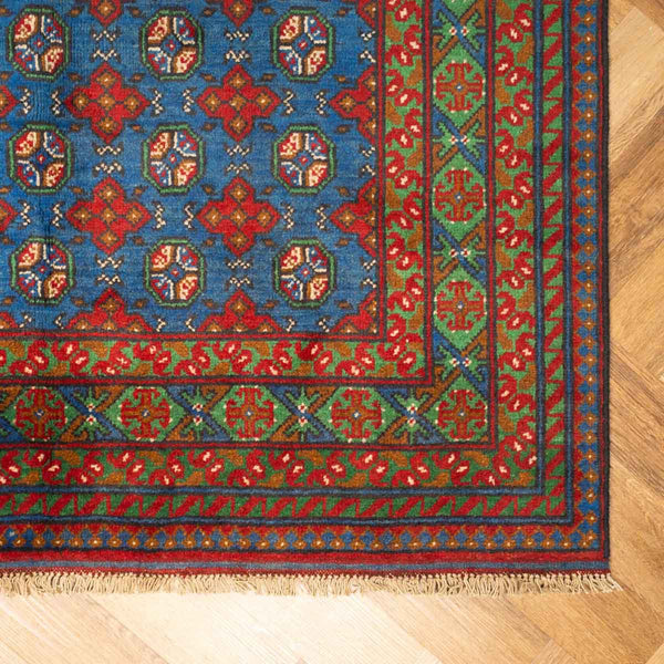 שטיח  אפגני בוכרה 00 כחול 198*151  | Bokhara Rug