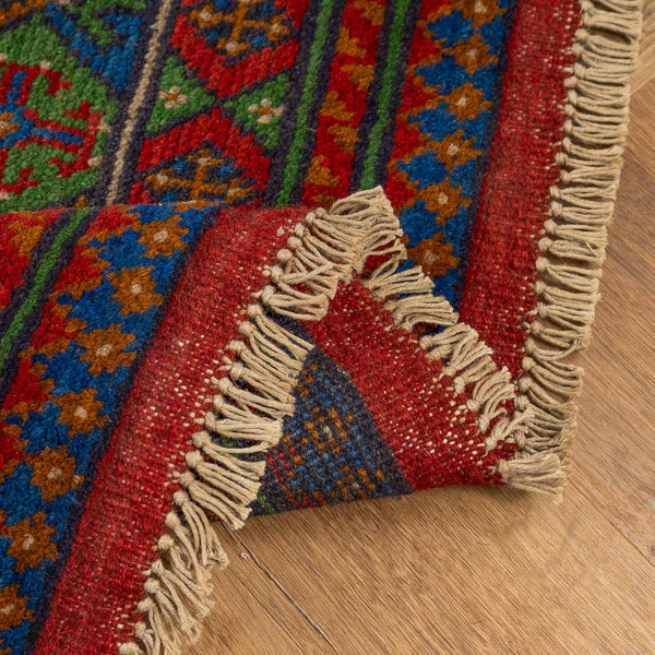 שטיח אפגני בוכרה 00 כחול 244*169 | Bokhara Rug