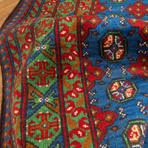 שטיח  אפגני בוכרה 00 כחול 198*151  | Bokhara Rug