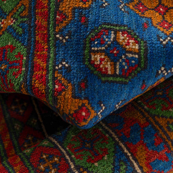 שטיח אפגני בוכרה 00 כחול 244*169 | Bokhara Rug