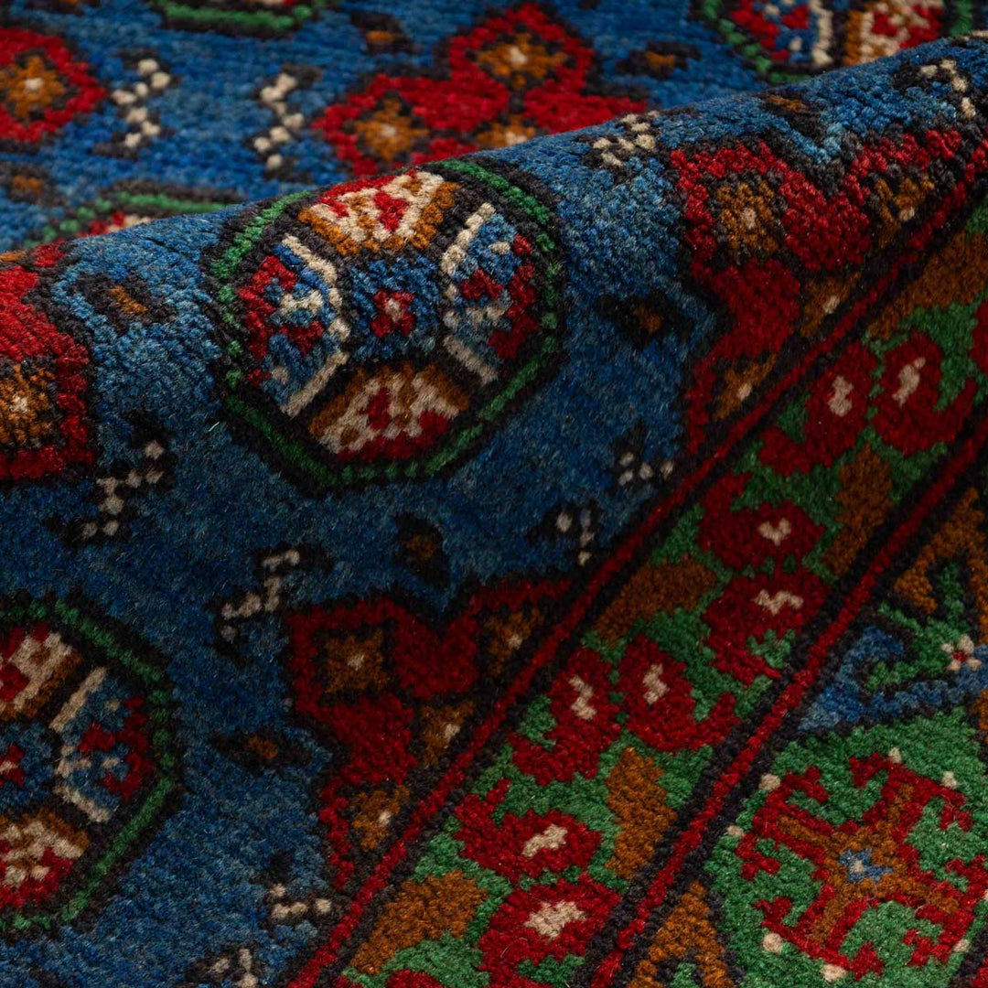 שטיח  אפגני בוכרה 00 כחול 198*151  | Bokhara Rug