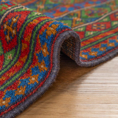 שטיח אפגני בוכרה 00 כחול 244*169 | Bokhara Rug