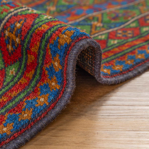 שטיח אפגני בוכרה 00 כחול 244*169 | Bokhara Rug