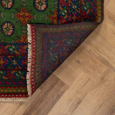 שטיח אפגני בוכרה 00 ירוק 203*152 | Bokhara Rug