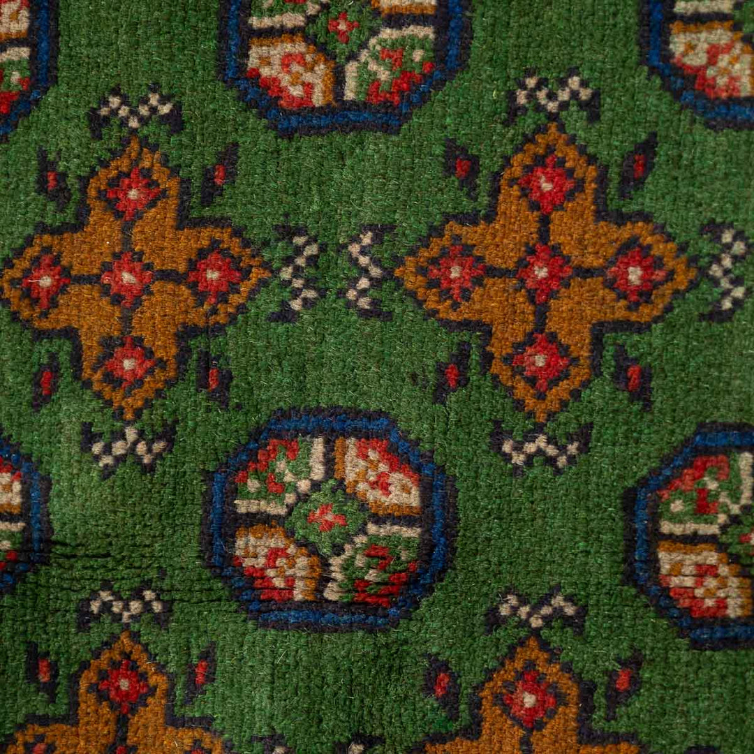 שטיח אפגני בוכרה 00 ירוק 203*152 | Bokhara Rug