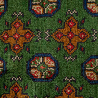 שטיח אפגני בוכרה 00 ירוק 203*152 | Bokhara Rug