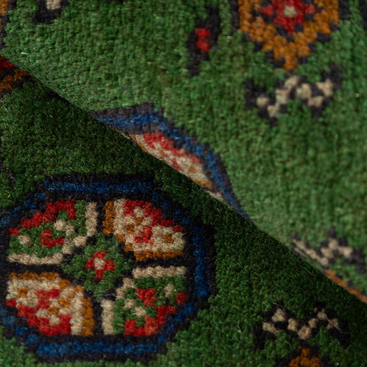 שטיח אפגני בוכרה 00 ירוק 203*152 | Bokhara Rug