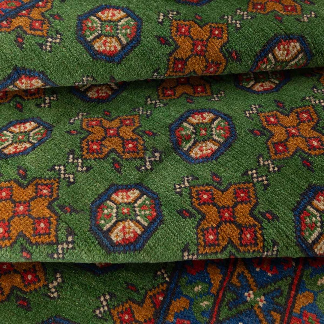 שטיח אפגני בוכרה 00 ירוק 203*152 | Bokhara Rug