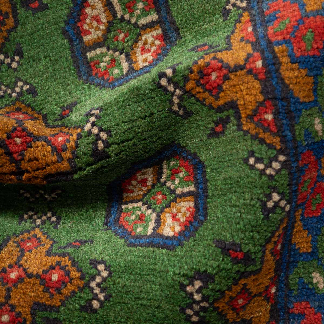 שטיח אפגני בוכרה 00 ירוק 203*152 | Bokhara Rug