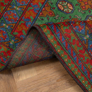 שטיח אפגני בוכרה 00 ירוק 197*148 | Bokhara Rug