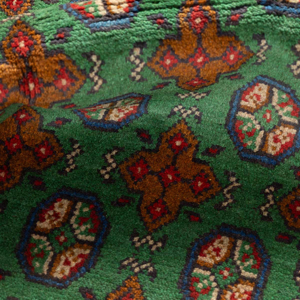שטיח אפגני בוכרה 00 ירוק 197*148 | Bokhara Rug