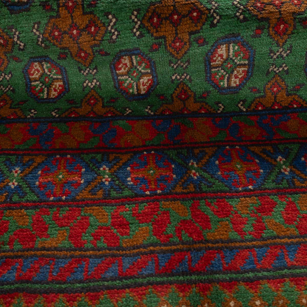 שטיח אפגני בוכרה 00 ירוק 197*148 | Bokhara Rug