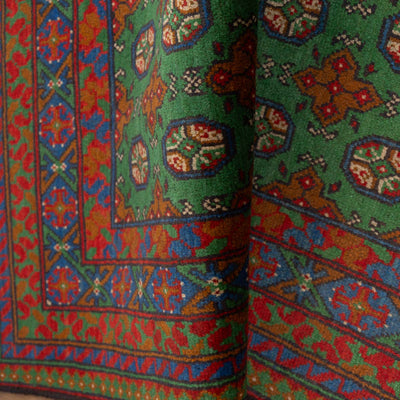 שטיח אפגני בוכרה 00 ירוק 197*148 | Bokhara Rug