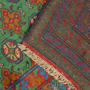 שטיח אפגני בוכרה 00 ירוק 197*148 | Bokhara Rug