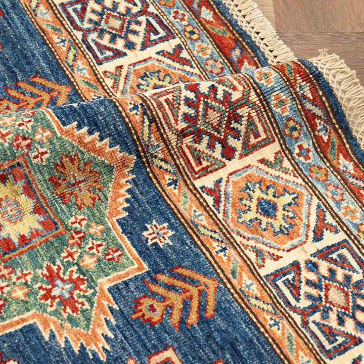 שטיח סופר קזאק 00 כחול 198*150 | Super Kazak