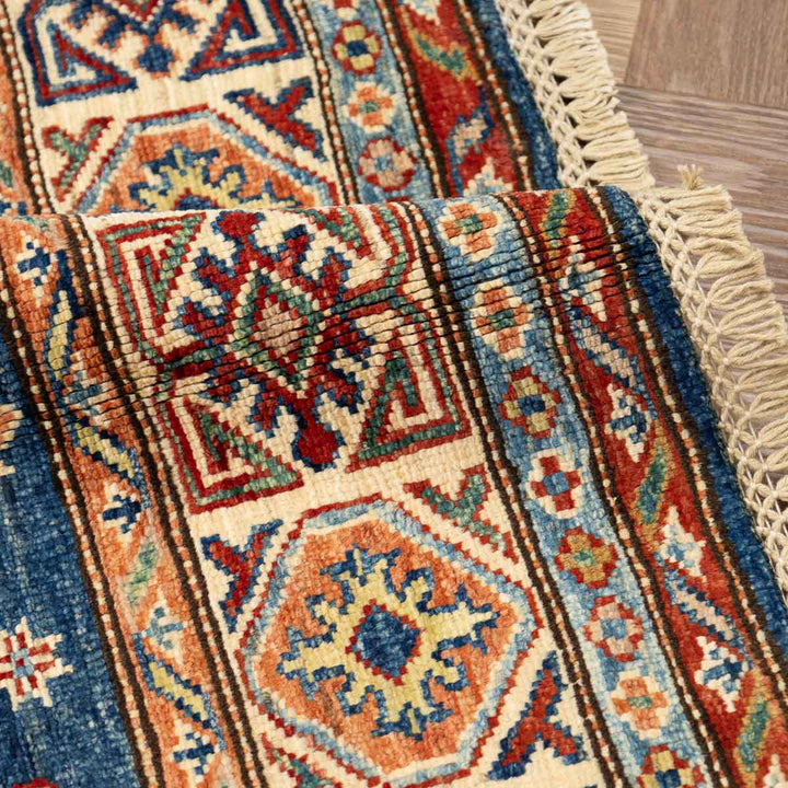 שטיח סופר קזאק 00 כחול 198*150 | Super Kazak