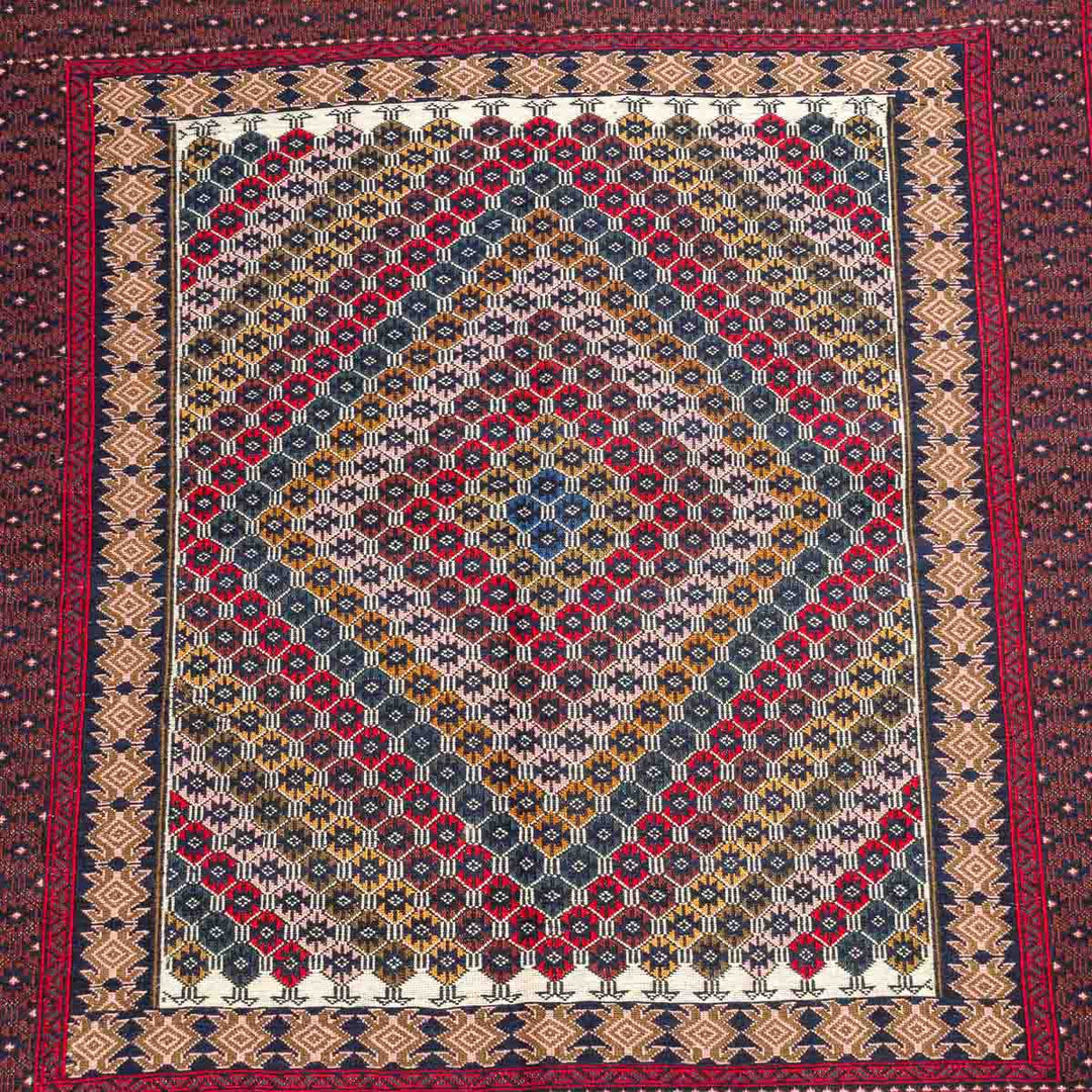 שטיח סומק פרסי 00 צבעוני 205*123 | Persian Sumak