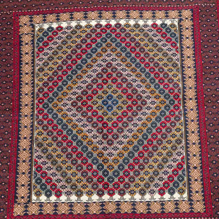 שטיח סומק פרסי 00 צבעוני 205*123 | Persian Sumak