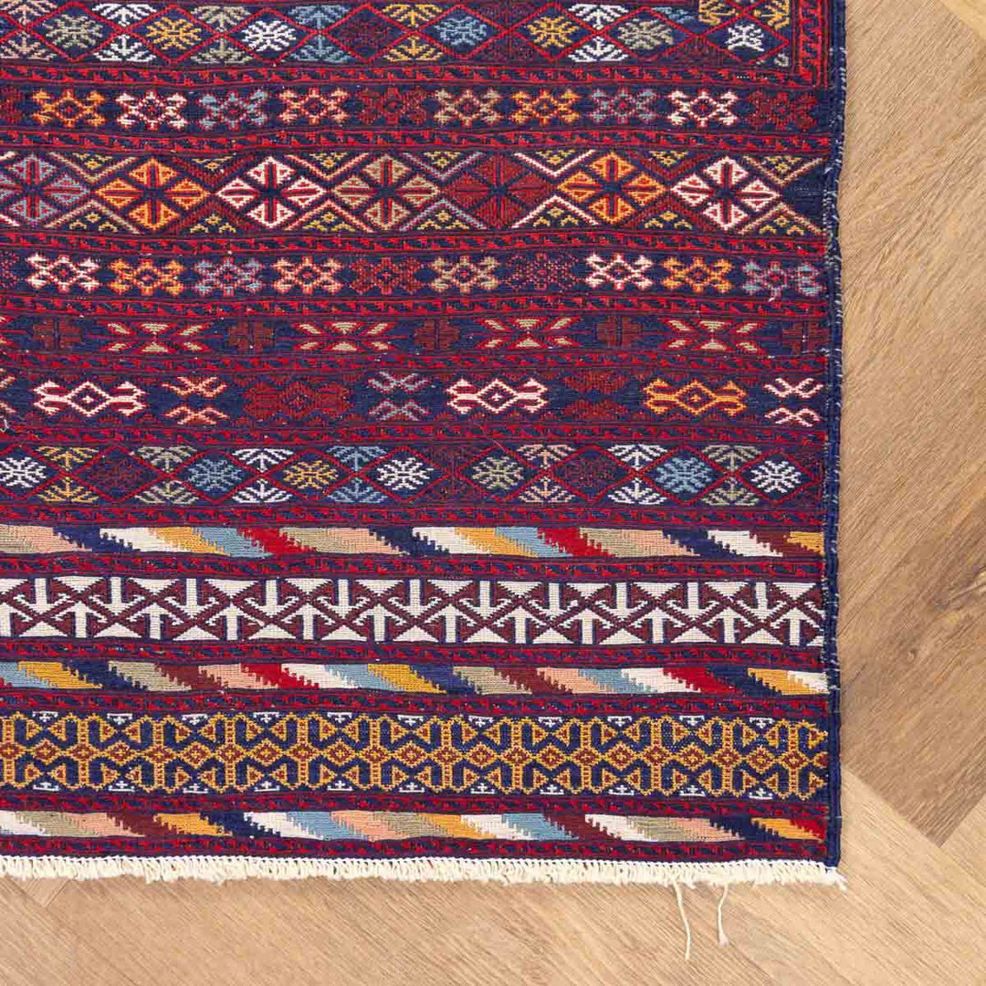 שטיח סומק פרסי 00 צבעוני 211*127 | Persian Sumak