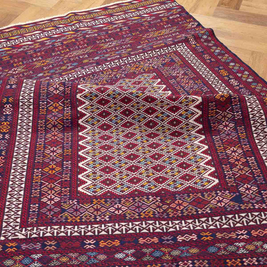 שטיח סומק פרסי 00 צבעוני 211*127 | Persian Sumak