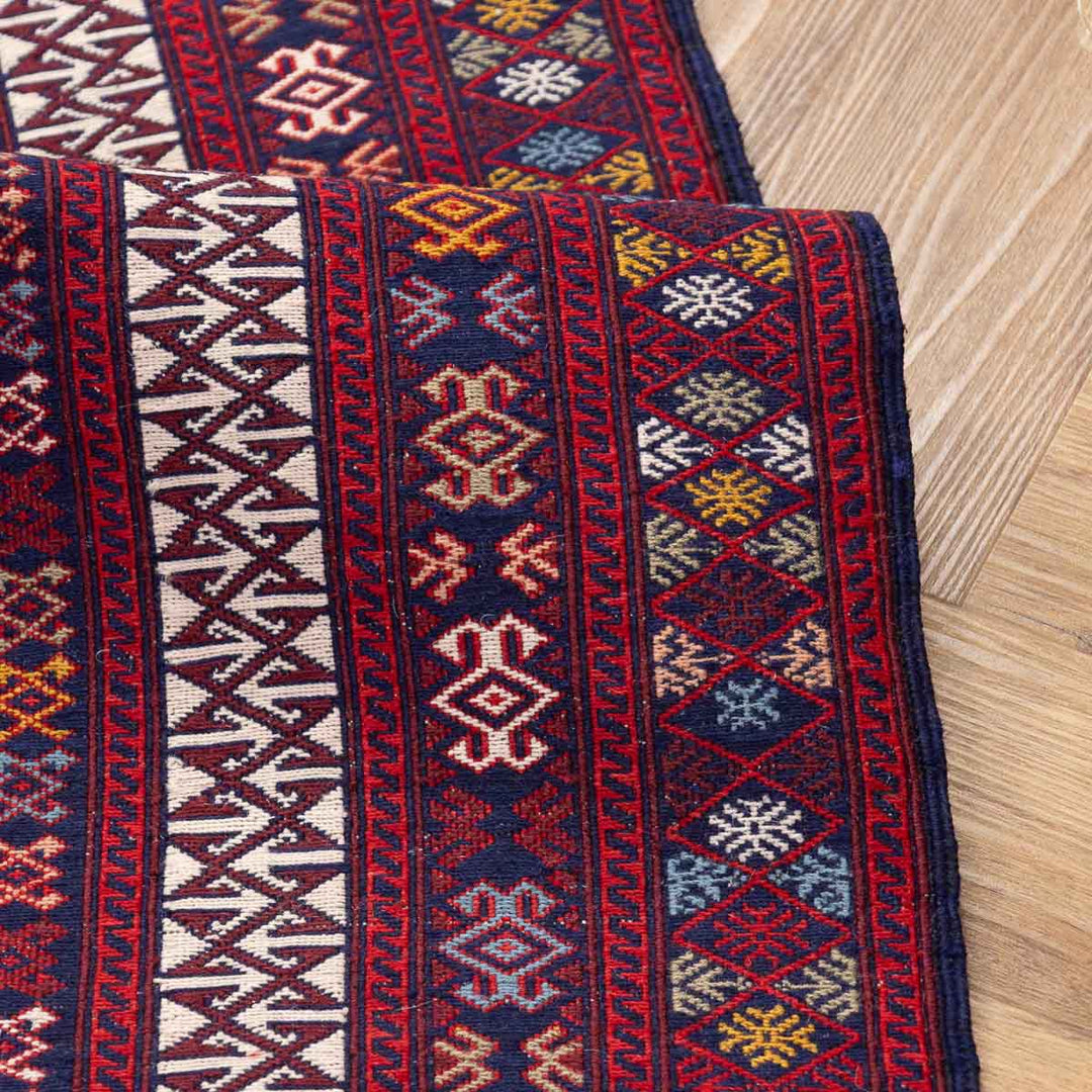 שטיח סומק פרסי 00 צבעוני 211*127 | Persian Sumak