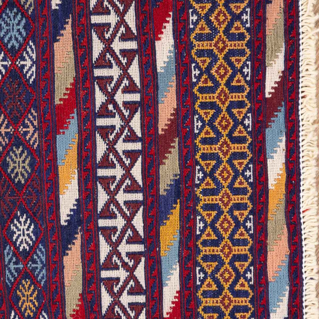 שטיח סומק פרסי 00 צבעוני 211*127 | Persian Sumak