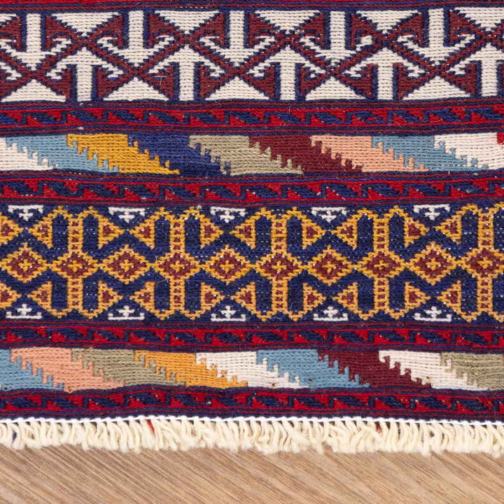 שטיח סומק פרסי 00 צבעוני 211*127 | Persian Sumak