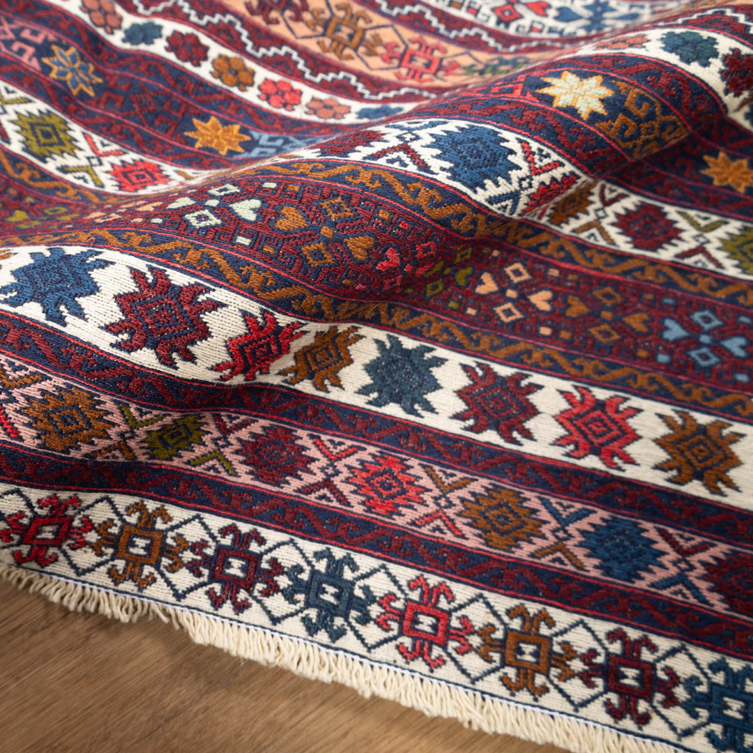 שטיח סומק פרסי 00 צבעוני 193*130 | Persian Sumak