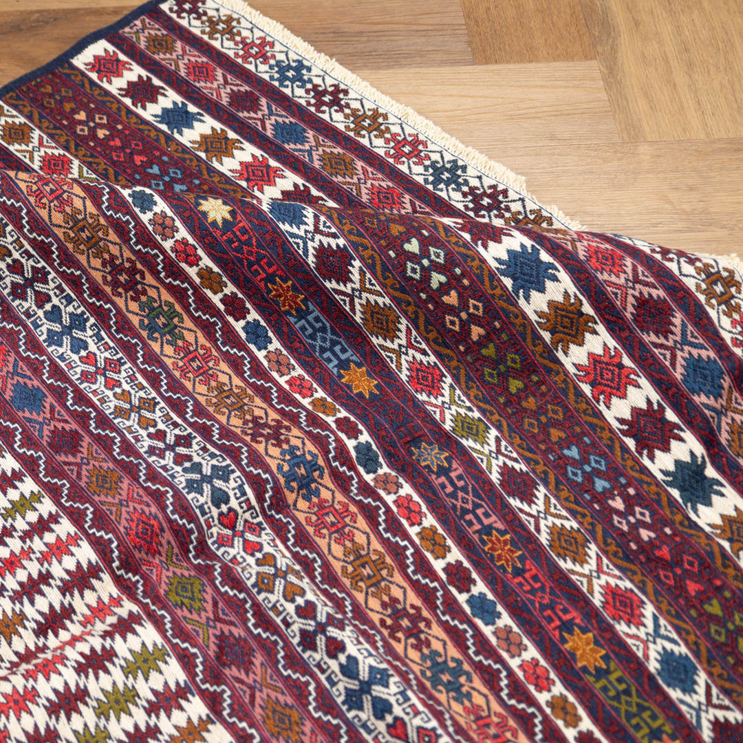 שטיח סומק פרסי 00 צבעוני 193*130 | Persian Sumak