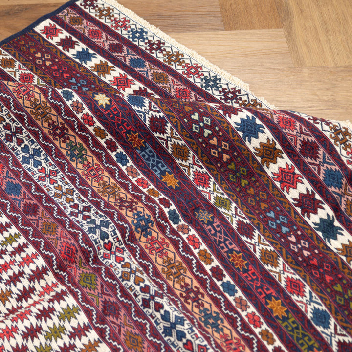 שטיח סומק פרסי 00 צבעוני 193*130 | Persian Sumak