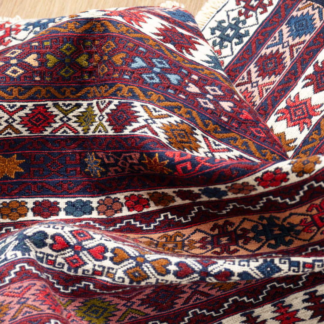 שטיח סומק פרסי 00 צבעוני 193*130 | Persian Sumak