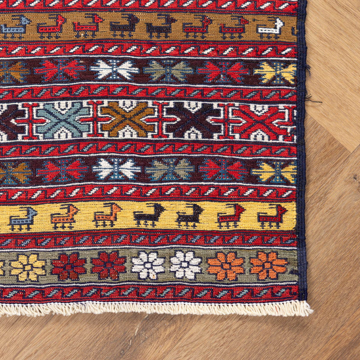 שטיח סומק פרסי 00 צבעוני 190*133| Persian Sumak