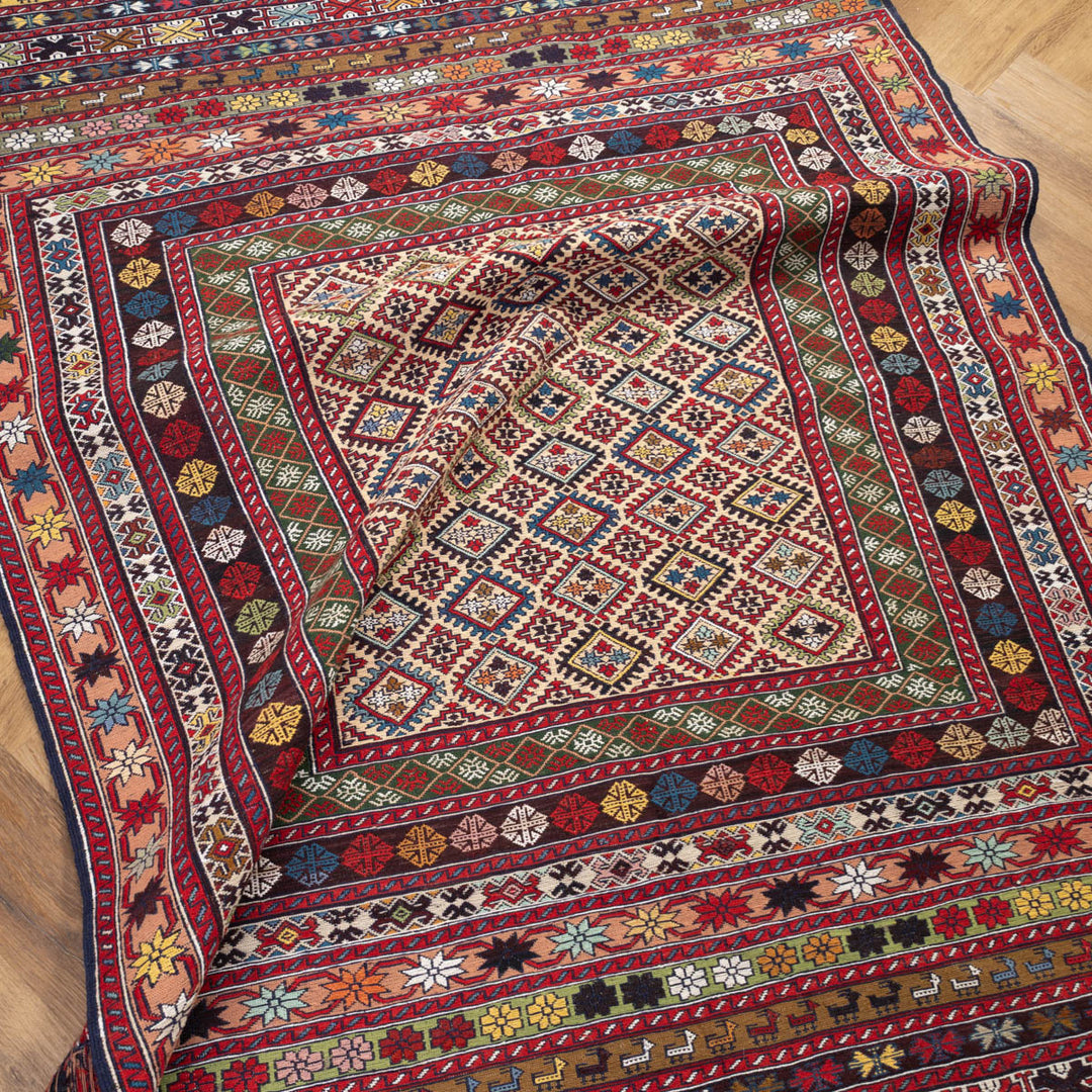 שטיח סומק פרסי 00 צבעוני 190*133| Persian Sumak