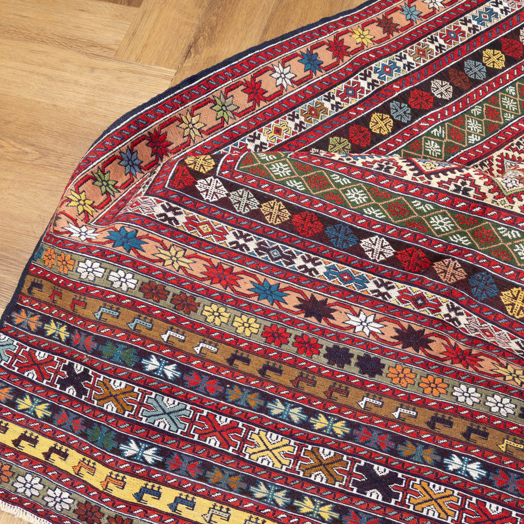 שטיח סומק פרסי 00 צבעוני 190*133| Persian Sumak