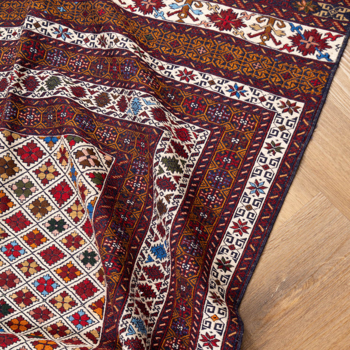 שטיח סומק פרסי 00 צבעוני 192*129| Persian Sumak