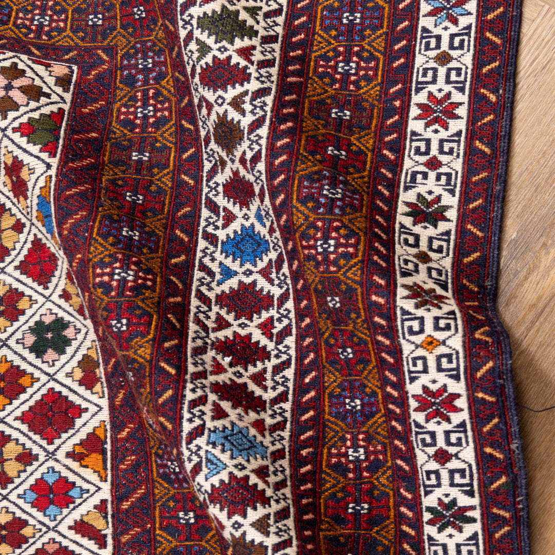 שטיח סומק פרסי 00 צבעוני 192*129| Persian Sumak