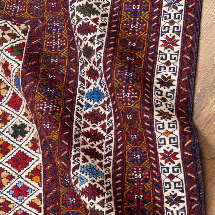 שטיח סומק פרסי 00 צבעוני 192*129| Persian Sumak