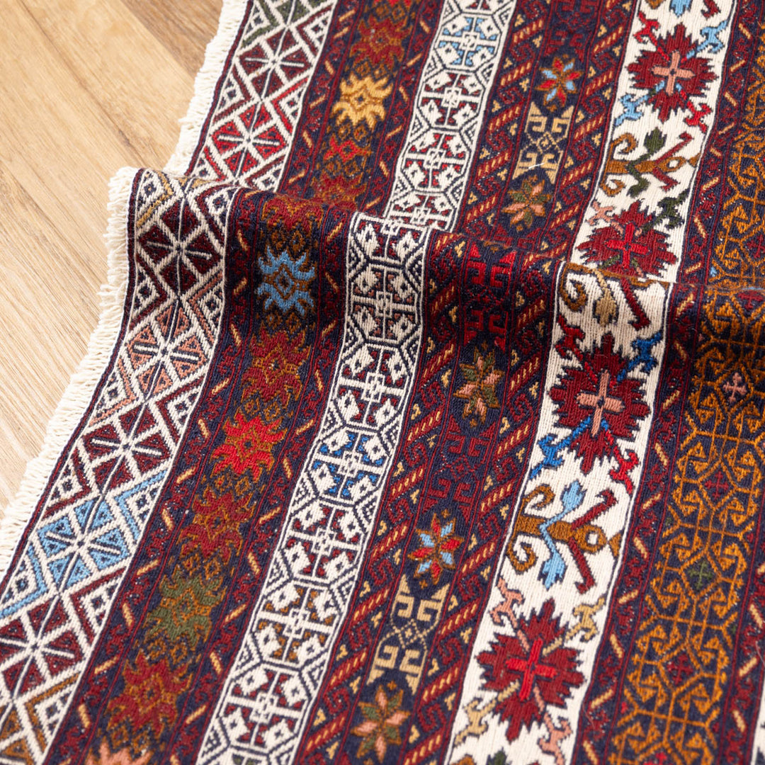 שטיח סומק פרסי 00 צבעוני 192*129| Persian Sumak