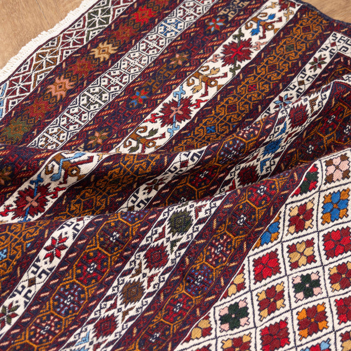 שטיח סומק פרסי 00 צבעוני 192*129| Persian Sumak